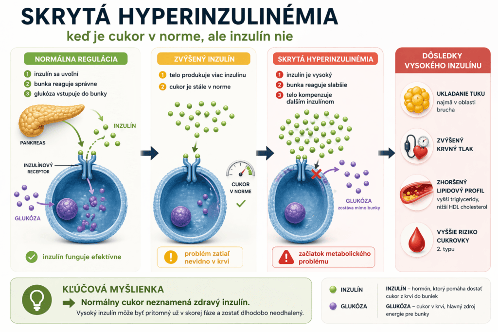 Skrytá hyperinzulinémia: keď je cukor v norme, ale inzulín nie