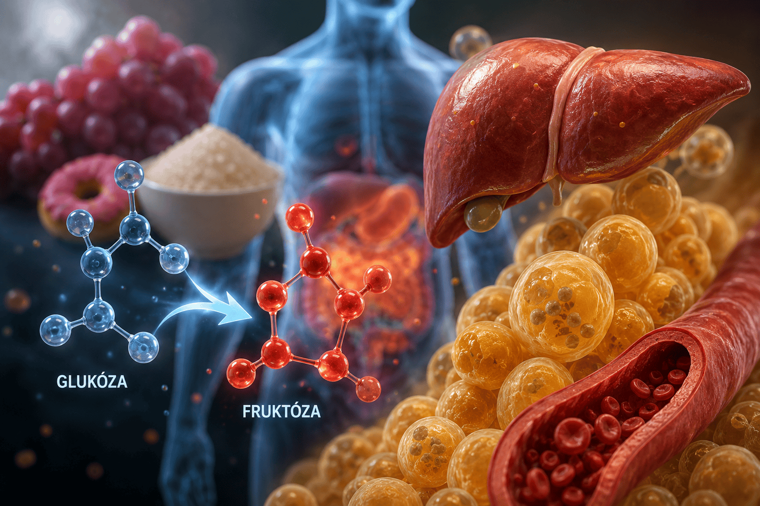 Fruktóza môže fungovať ako metabolický signál spojený s ukladaním tuku, kyselinou močovou a metabolickými problémami