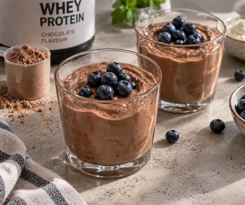 Proteínový termix s čučoriedkami