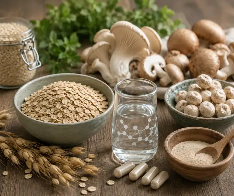 β-glukány z ovsa, kvasníc a húb pre metabolické zdravie a imunitu