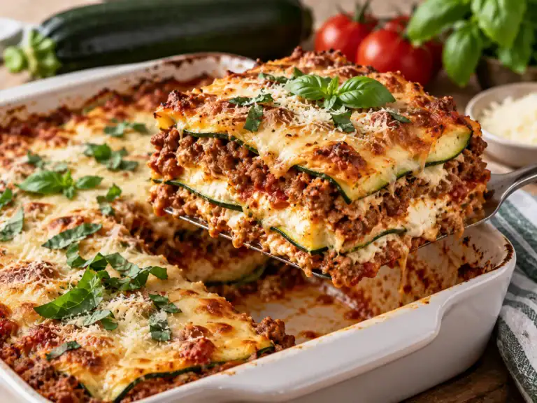 Cuketové lasagne s mletým mäsom